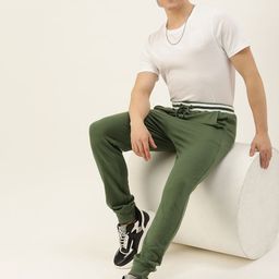 Harvard Men Mid-Rise Joggers With Drawstring Closure-30