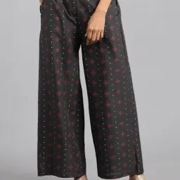 W Grey Regular Fit Parallel Pants-picture-15