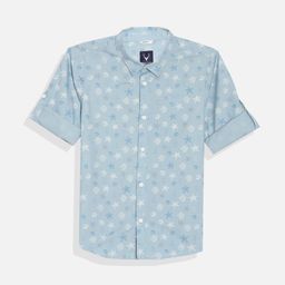 Allen Solly Junior Boys Slim Fit Opaque Printed Casual Shirt-picture-11