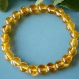 Divine souvenirs Unisex Topaz Beaded Elasticated Bracelet-image-49