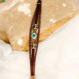 Mali Fionna Men Leather Multistrand Interlock Bracelet-image-39