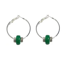 Gurjari Jewellers Hoop Earing with Acralic and Brass Hoop Earring-image-53
