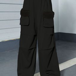 BAESD Girls Relaxed Loose Fit Cargos Trousers-picture-13