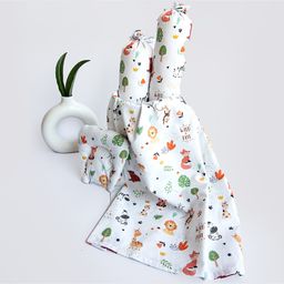 Yellow Doodle Baby Animals Organic Bedding Gift Basket - Multicolor-image-79