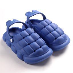 Cute Walk by Babyhug Slip On Clogs Cube Design Design - Blue-picture-2
