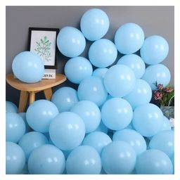 Bubble Trouble Pastel Blue Balloons decoration for boys pack of 100 pcs blue Pack of -100-21