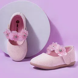 Mine Sole FloralDetailed Ballerinas -Pink-picture-34