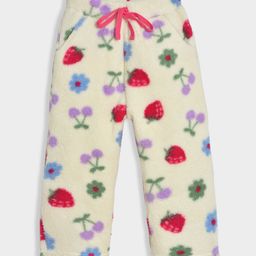 Mi Arcus Strawberry Print Sherpa Pajama - Multicolor-image-9