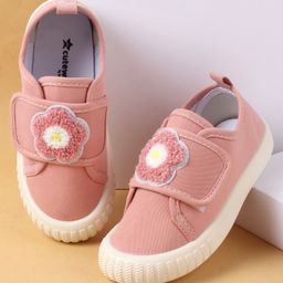 Cute Walk by Babyhug Casual Shoes with Floral Applique & Velcro Closure - Light Pink-picture-43