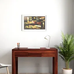 Ikiriya Red Honey Finish Water Resistant Study Table-image-22