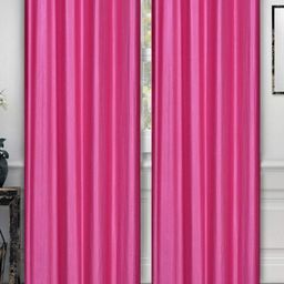 Aura Pink 2 Pieces Long Door Curtains-image-66