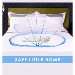 Tony Stark Folding Baby Mosquito Net with Honeycomb Mesh - Blue image 2