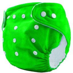 The Cheeky Kidzz Baby 2 Reusable Cloth Diaper Adjustable Diaper Nappies & 4 Bamboo Microfiber Inserts For (GRYL) image 2