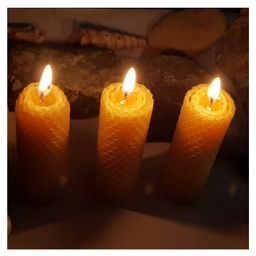Pratha Naturals Beeswax Hand Rolled Candle - 200 g image 3
