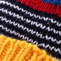 Babyhug Woollen Cap with Pompom - Multicolour image 3