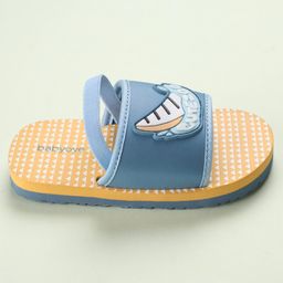 Babyoye Slip On Flip Flops with Croc Applique & Backstrap - Yellow image 4