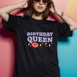 Slenor Typography Printed Cotton Oversized T Shirt-picture-40