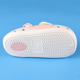 Oh! Pair Back Strap Closure Slip On Clogs with Vehicle Applique- Light White image 5