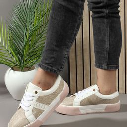ELLE Women Textured Sneakers-27