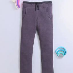 Nino Bambino Kids Grey Solid Trackpants-image-31