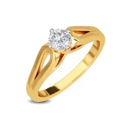 Kisna Diamond & Gold Jewellery Sibel 14k (585) Diamond & Gold Ring For Women-picture-5