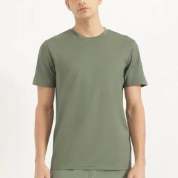 United Colors Of Benetton Green Pure Cotton Relaxed Fit T-Shirt-image-25