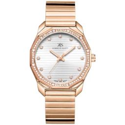 Kenneth Scott Men's Champagne Dial Analog Watch - K23030-GBGC-71