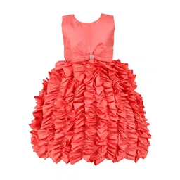 FAIRY DOLLS Girls Fit & Flare Ruffles Dress With Bow-picture-49