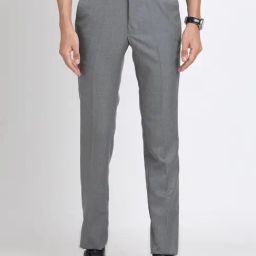 Turtle Grey Ultra Slim Fit Trousers-image-41