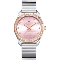 Kenneth Scott Men's Champagne Dial Analog Watch - K23030-GBGC-17
