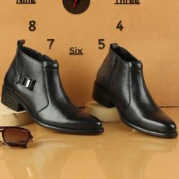 Metro Men's Black Formal Boots-image-59