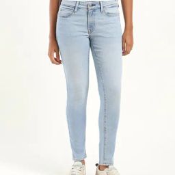 Levi's 711 Light Blue Mid Rise Skinny Fit Jeans-picture-42