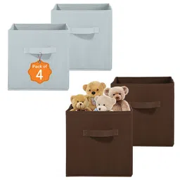 Kuber Industries Brown Set of 4 Regular Multi-Utility Organisers-7