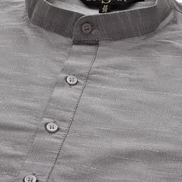 SOJANYA Mandarin Collar Regular Kurta With Churidar & With Nehru Jacket image 3