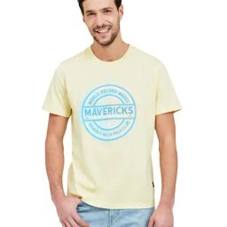 Beverly Hills Polo Club Yellow Logo Printed T-Shirt-image-54