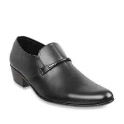 Mochi Black Formal Slip-Ons-image-37