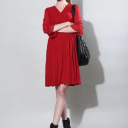 Vero Moda Red Fit & Flare Dress-image-16