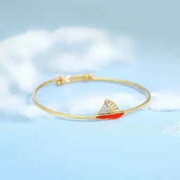 Malabar Gold & Diamonds 18k Yellow Gold Bangle For Kids Girls-image-14