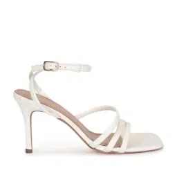 Truffle Collection Women's White Ankle Strap Stilettos-image-41