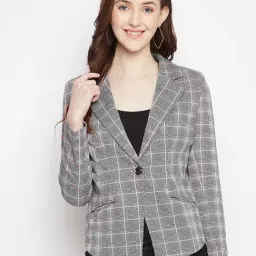 Crimsoune Club Grey Checks Blazer-7