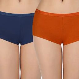 Amante Red & Navy Cotton Boy Short Panty (Pack of 2)-image-15