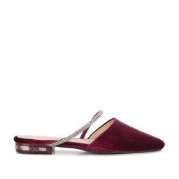 London Rag Women's Burgundy Mule Shoes-image-51