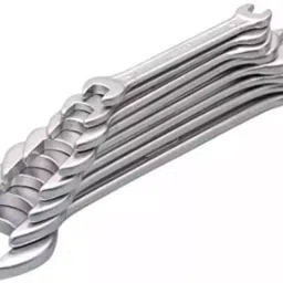 ARO 6x7-16x17 mm Mirror Finish Double Open End Spanner Set of 6, 12-6M-13