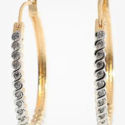 Sohi Gold Plated Hoop Earrings-image-27