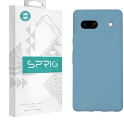 Sprig Liquid Silicone Back Cover for Google Pixel 7A 5G (Blue)-image-97