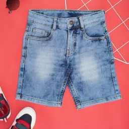 Pantaloons Junior Boys Blue Solid Shorts-image-127