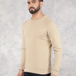 Crimsoune Club Beige Regular Fit Texture Sweatshirt-picture-13