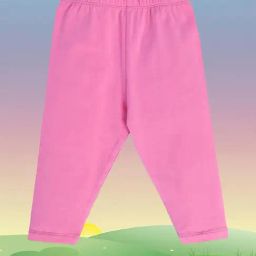 MINIKLUB Kids Pink Solid Leggings-11