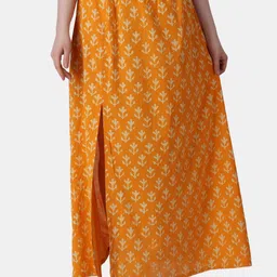 Popwings Printed Pure Cotton Maxi Skirt-picture-20