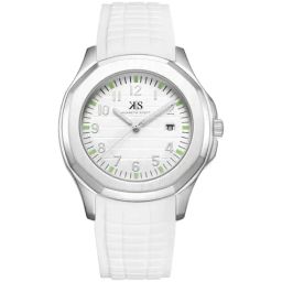 Kenneth Scott Men's White Dial Analog Watch - K24014-SSWW-88